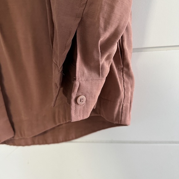 Dynamite Button Down Shacket - Light Rust - Size: Large - Picture 4 of 9